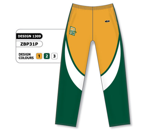 Athletic Knit Custom Sublimated Basketball Warm Up Pant Design 1309 (ZBP31-1309)